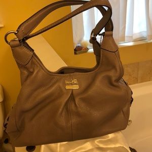 Coach lavender leather handbag